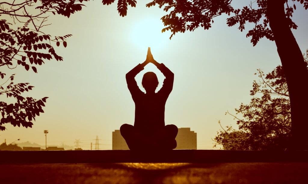 Meditation to combat stress and be away from digital world